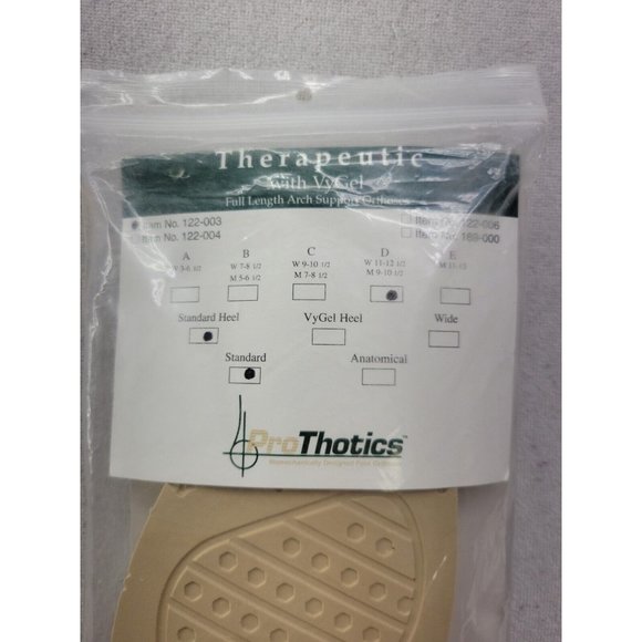 Prothotics Full Length Arch Support Orthoses Insoles W 11/12.5 M 9/10.5 Standard - Picture 4 of 7